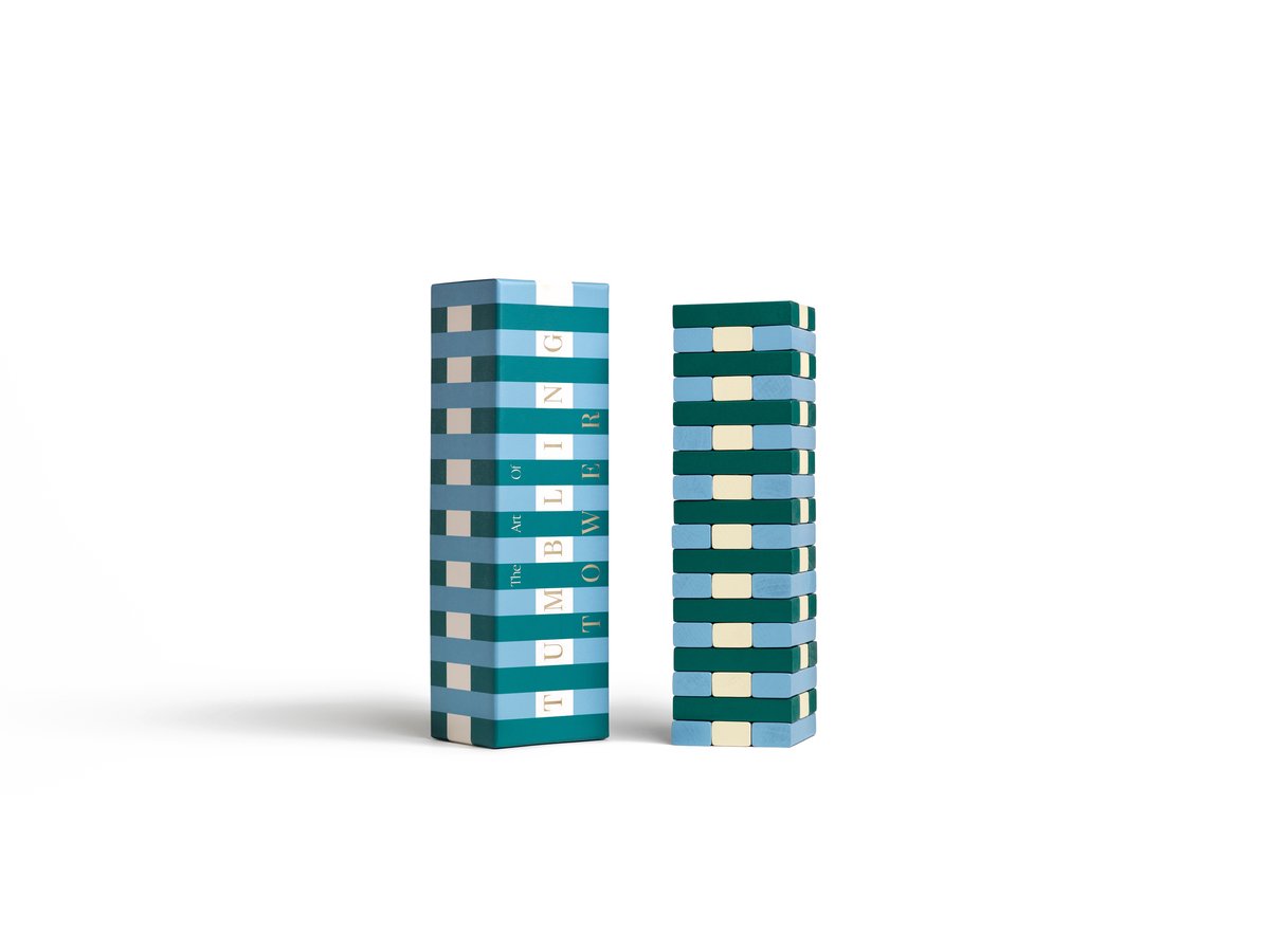 Printworks Spel Play - Tumbling Tower - Groen/Blauw