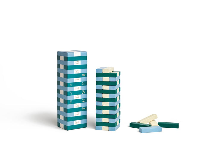 Printworks Spel Play - Tumbling Tower - Groen/Blauw