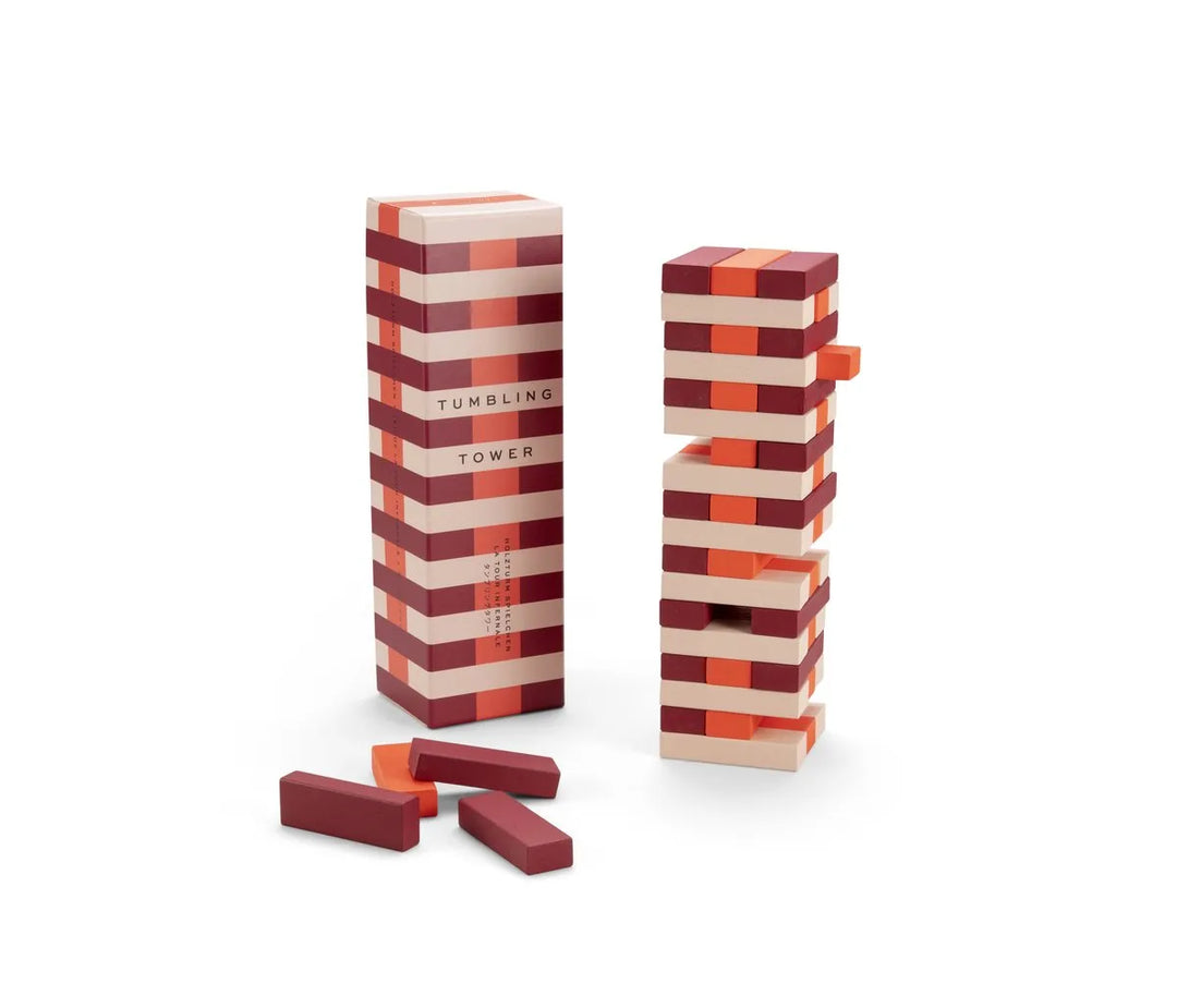 Printworks Spel Play - Tumbling Tower - Rood/Oranje