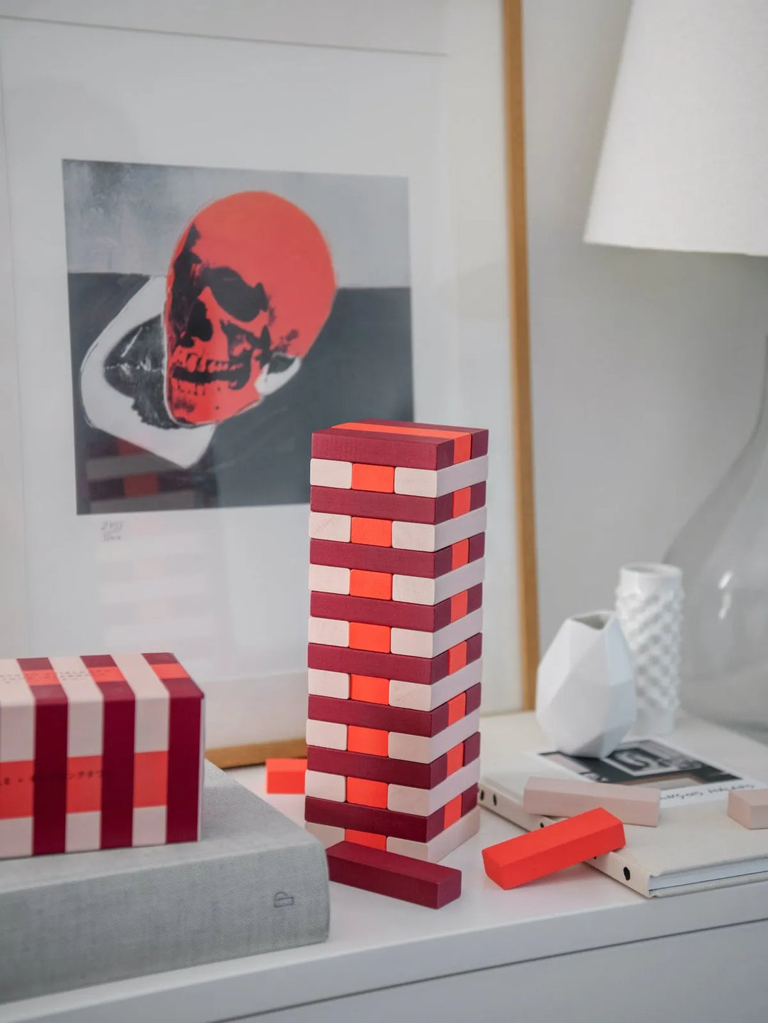 Printworks Spel Play - Tumbling Tower - Rood/Oranje