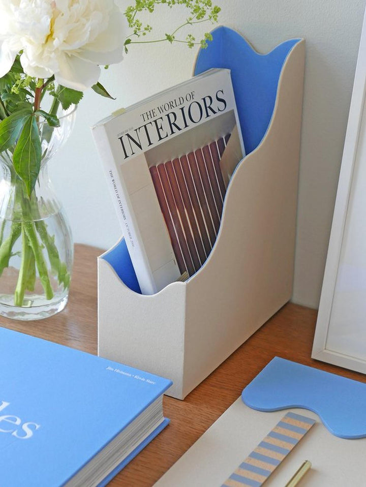 Printworks Tijdschriftenrek - Beige/Blauw