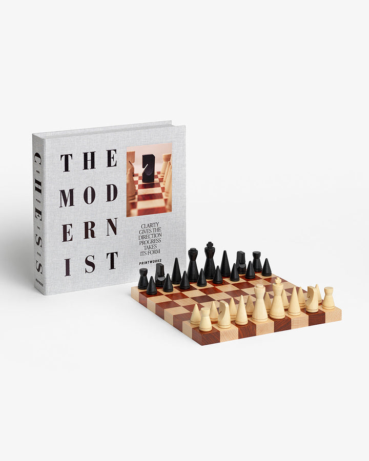 Printworks - Spel - Chess Wood - The Modernist