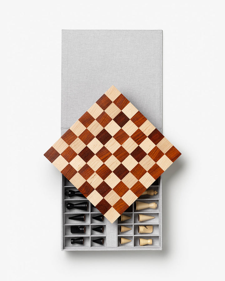 Printworks - Spel - Chess Wood - The Modernist