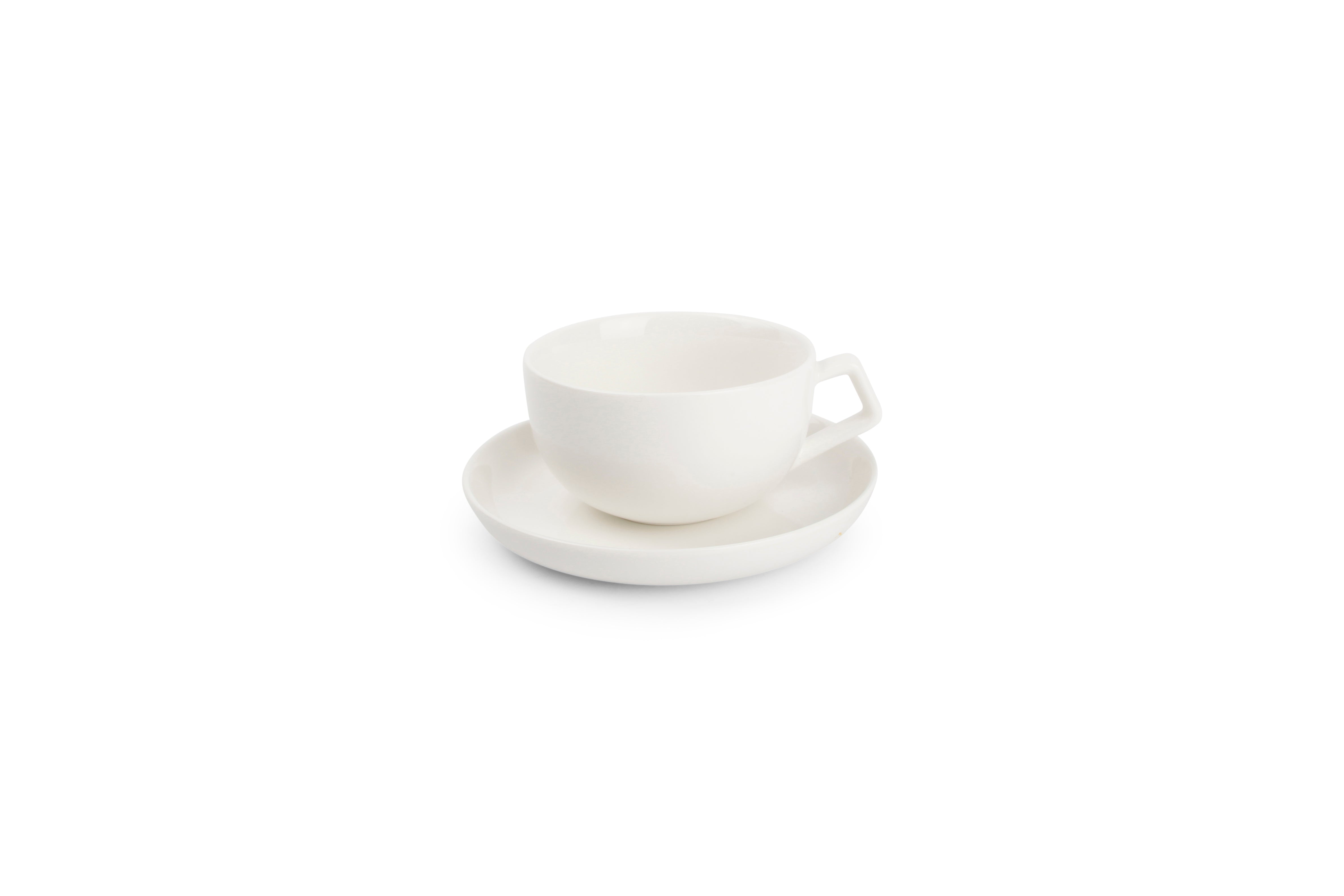 Kop 22cl en schotel Studio White