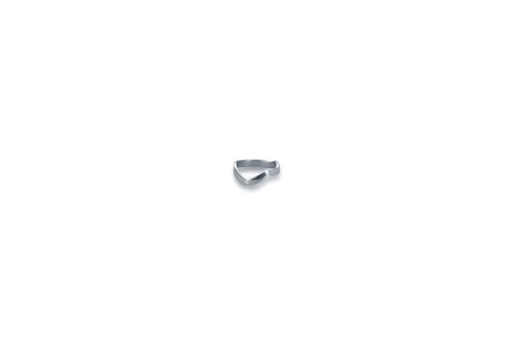 Salt &amp; Pepper - Servetring 4,5cm organisch zilver Charm - set/4