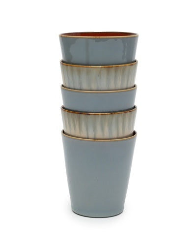Serax - Anita Le Grelle - CONISCHE BEKER M SMOKY BLUE/RUST