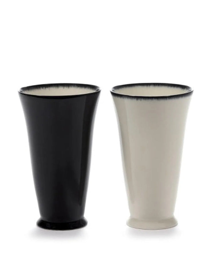 Serax - Ann Demeulemeester - Mok Wit/Zwart Var D Dé - Set van 2