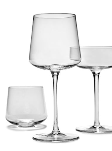 Serax - Ann Van Hoey - RODEWIJNGLAS NIDO - Set van 4