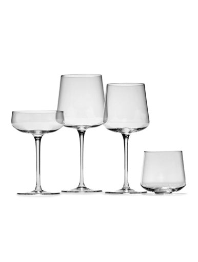 Serax - Ann Van Hoey - RODEWIJNGLAS NIDO - Set van 4