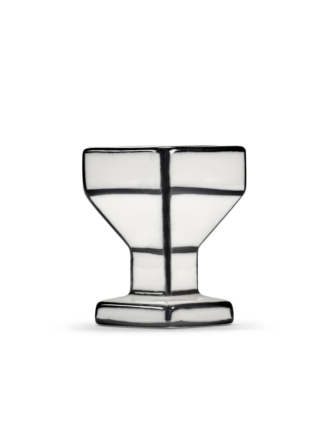 Serax - Annebet Philips - Eierdopje Wit/Zwart Carte Blanche - Set van 2