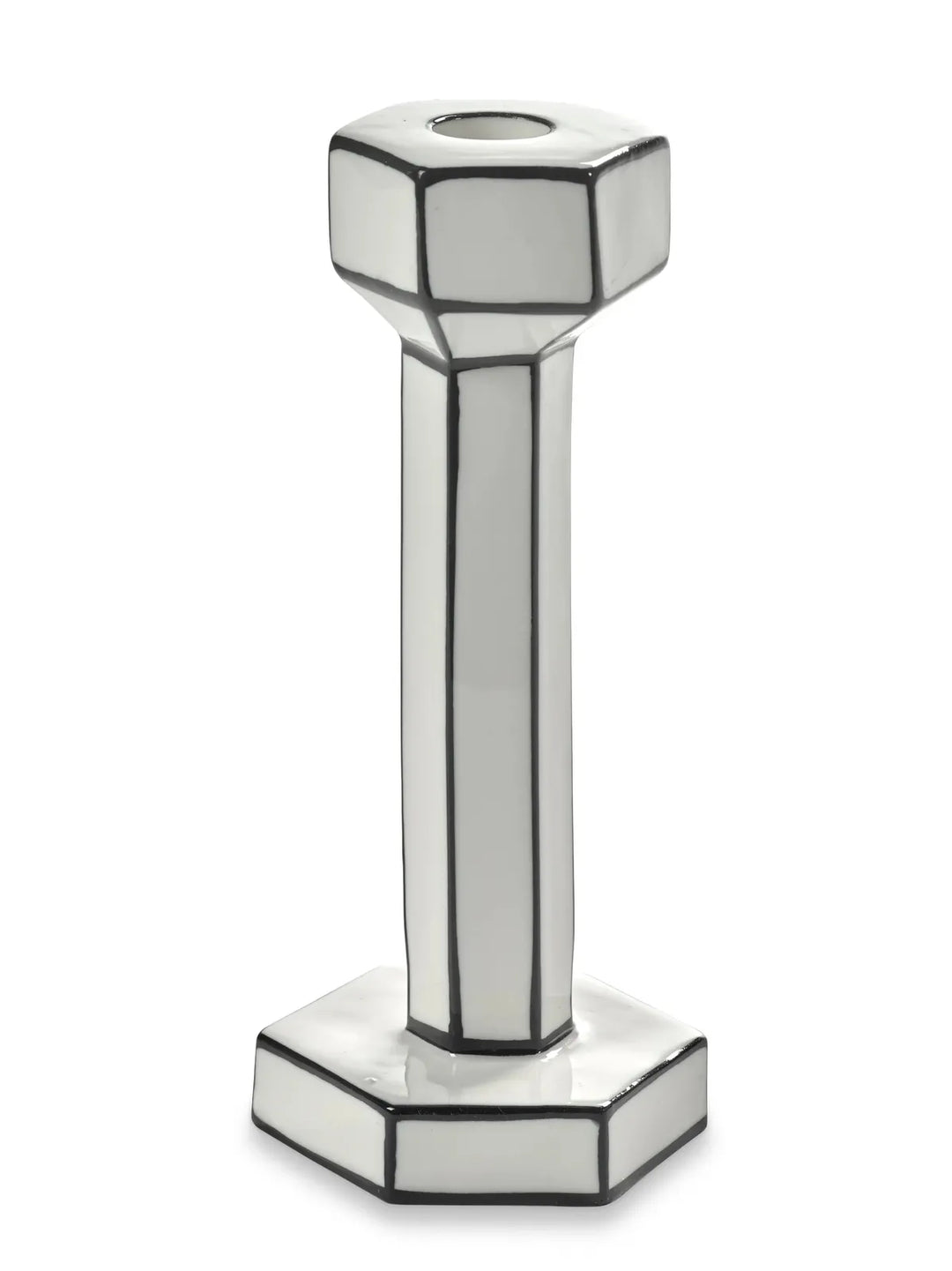 Serax - Annebet Philips - Kaars Wit/Zwart Holder L