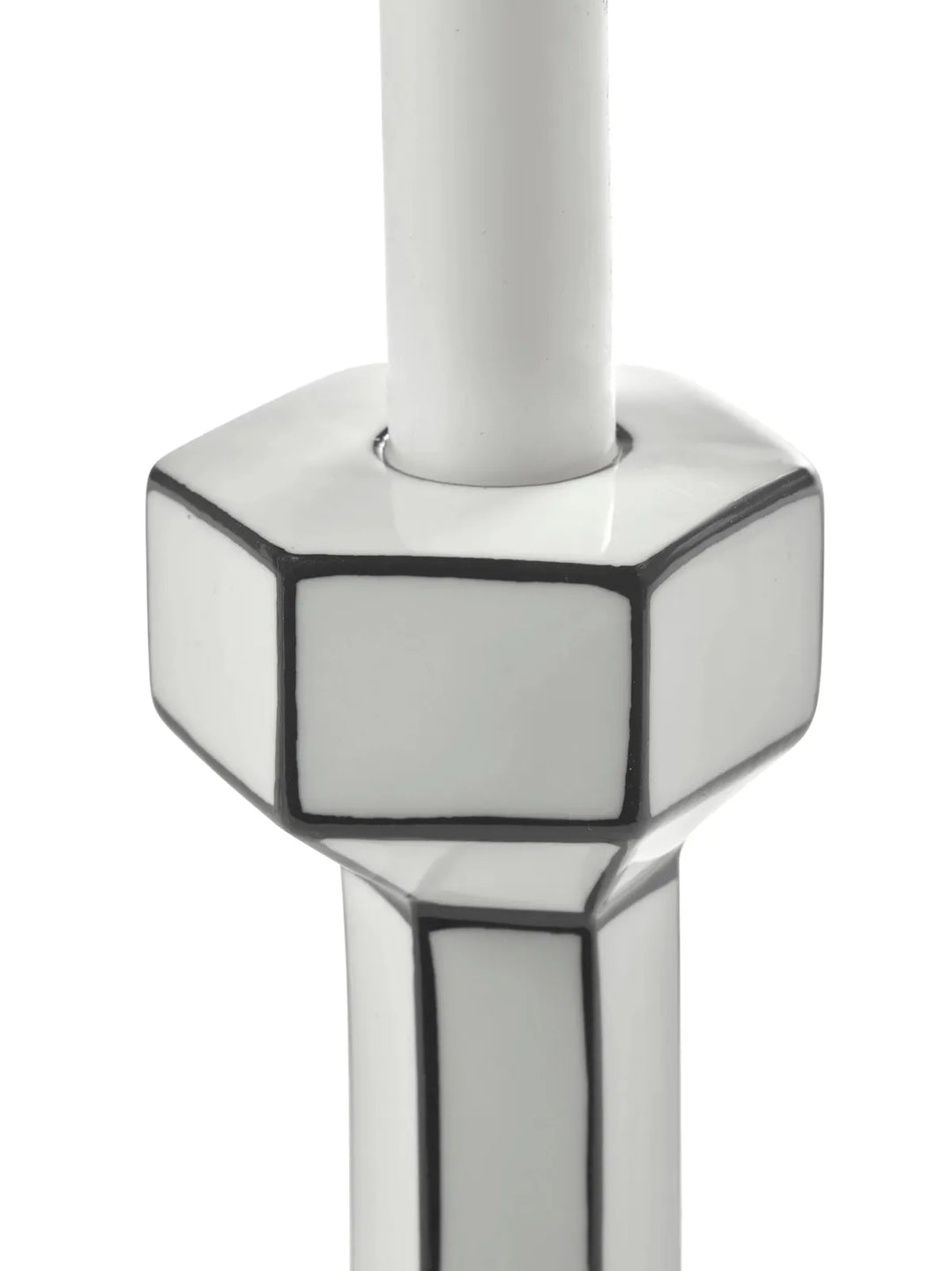 Serax - Annebet Philips - Kaars Wit/Zwart Holder L