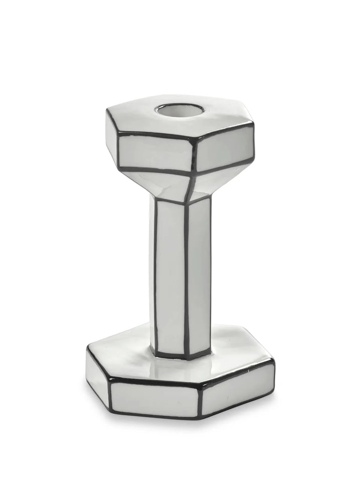 Serax - Annebet Philips - Kaars Wit/Zwart Holder M