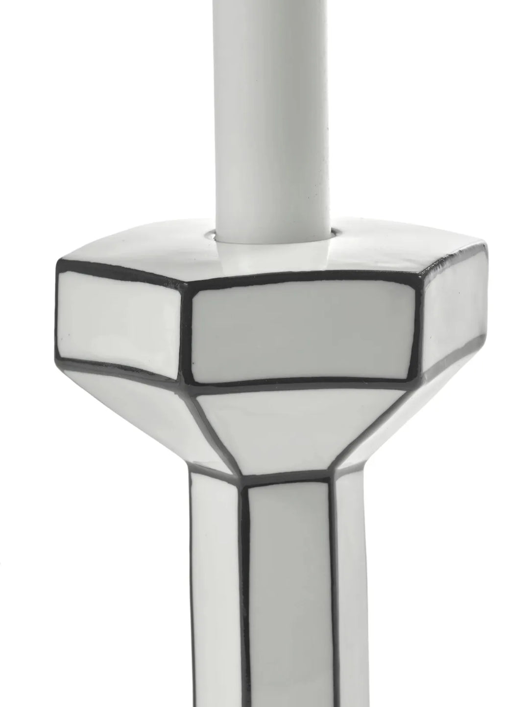 Serax - Annebet Philips - Kaars Wit/Zwart Holder M