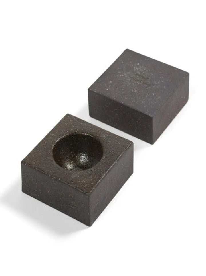 Serax - Catharina Bossaert - Eierdoppen Eierdopje Zwart Uovo - Set van 2