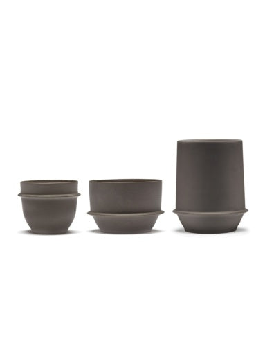 Serax - Kelly Wearstler - BEKER SLATE DUNE - Set van 2