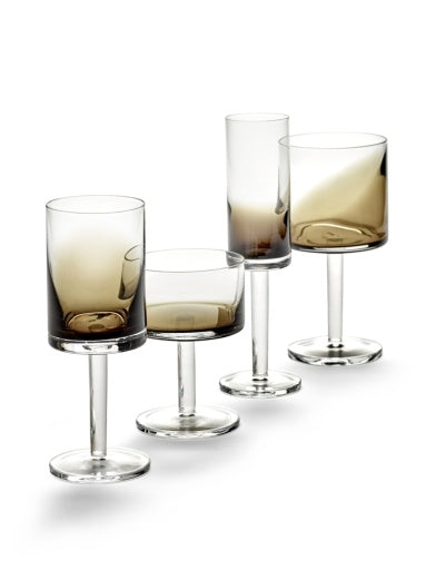 Serax - Kelly Wearstler - CHAMPAGNE GLAS AMBER ZUMA - Set van 4