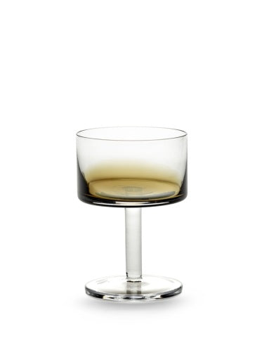 Serax - Kelly Wearstler - CHAMPAGNECOUPE AMBER ZUMA - Set van 4