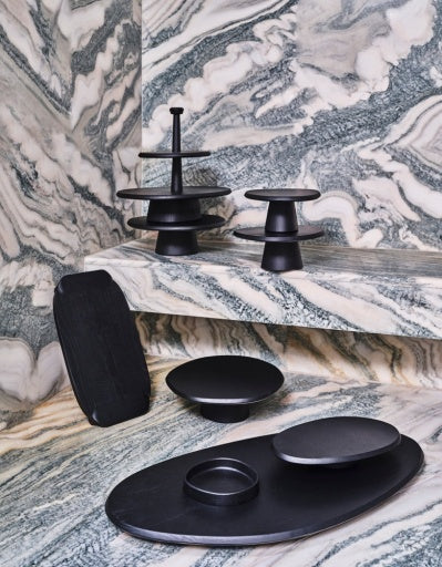 Serax - Kelly Wearstler - SERVEERTOREN 01 ZWART DUNE