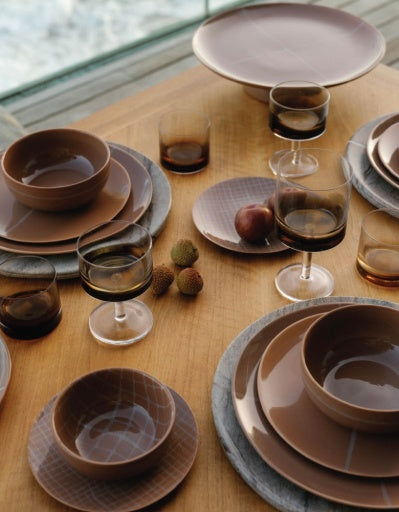 Serax - Kelly Wearstler - WITTEWIJNGLAS AMBER ZUMA - Set van 4