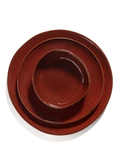 Serax - Marie Michielssen - BORD XL VENETIAN RED LA MÈRE - Set van 2