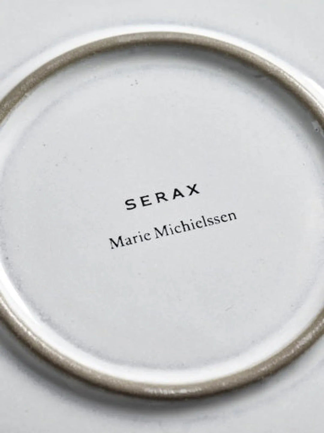 Serax - Marie Michielssen - Bord L Gebroken Wit - Zwart La Mère - Set van 2