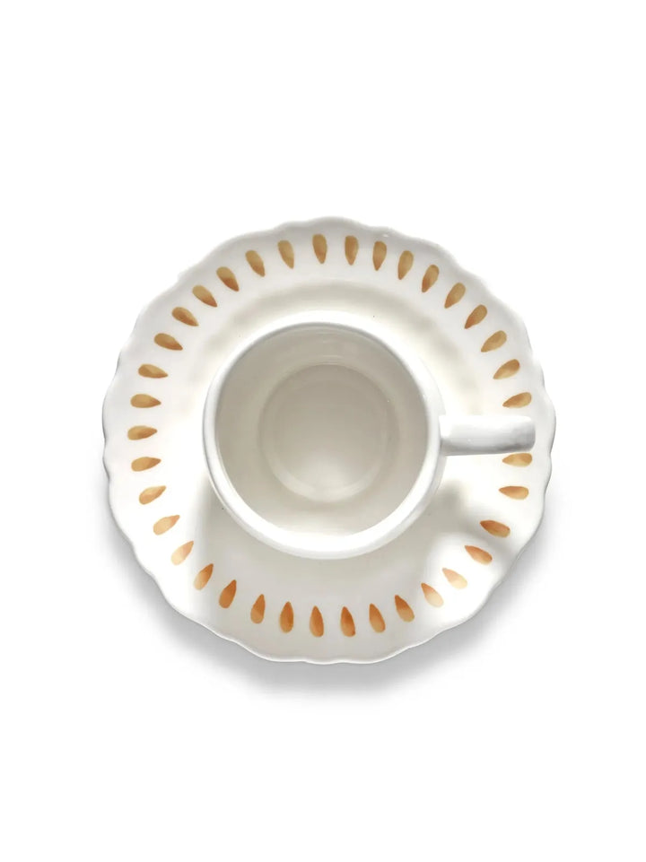 Serax - Marie Michielssen - Cappuccinokop Geel + Saucer Charly