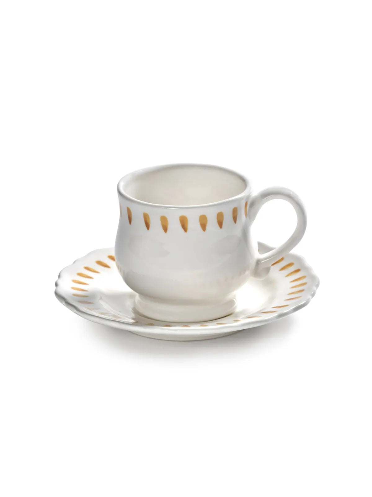 Serax - Marie Michielssen - Cappuccinokop Geel + Saucer Charly