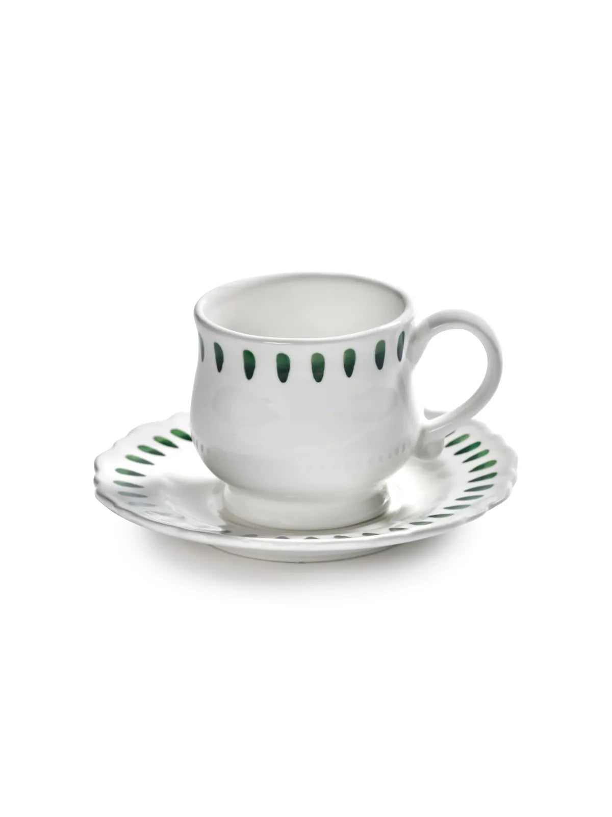 Serax - Marie Michielssen - Cappuccinokop Groen + Saucer Charly
