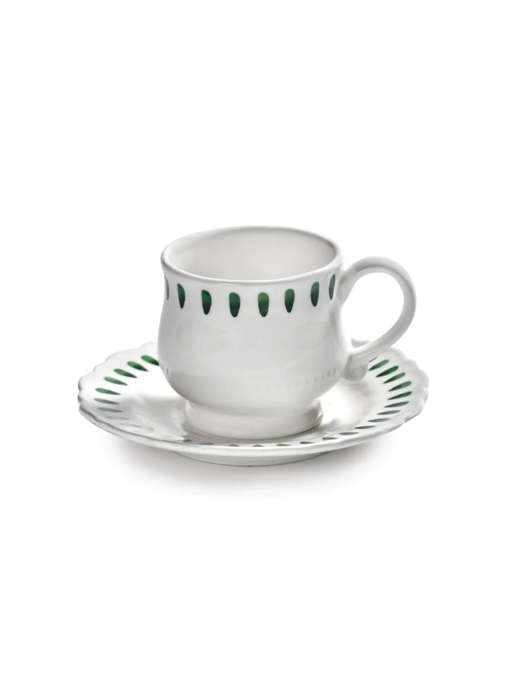 Serax - Marie Michielssen - Cappuccinokop Groen + Saucer Charly