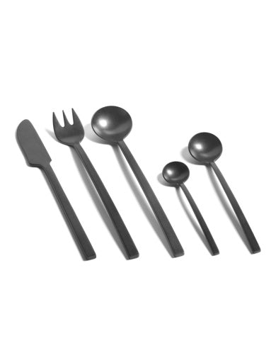 Serax - Marie Michielssen - DESSERTLEPEL BLACK STONEWASHED LA MÈRE - Set van 6