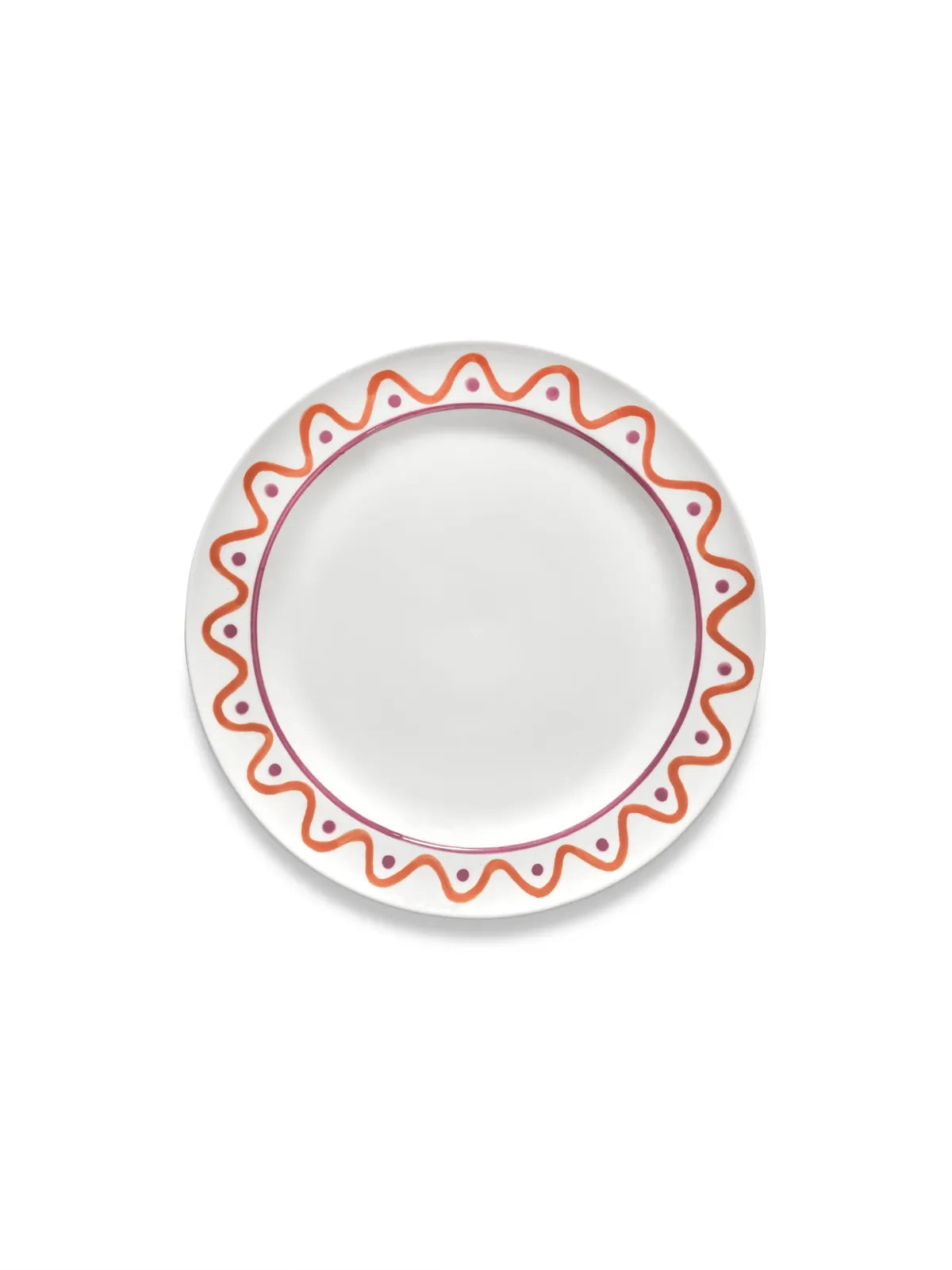 Serax - Marie Michielssen - Dinerbord Paars Oranje Charly - Set van 2
