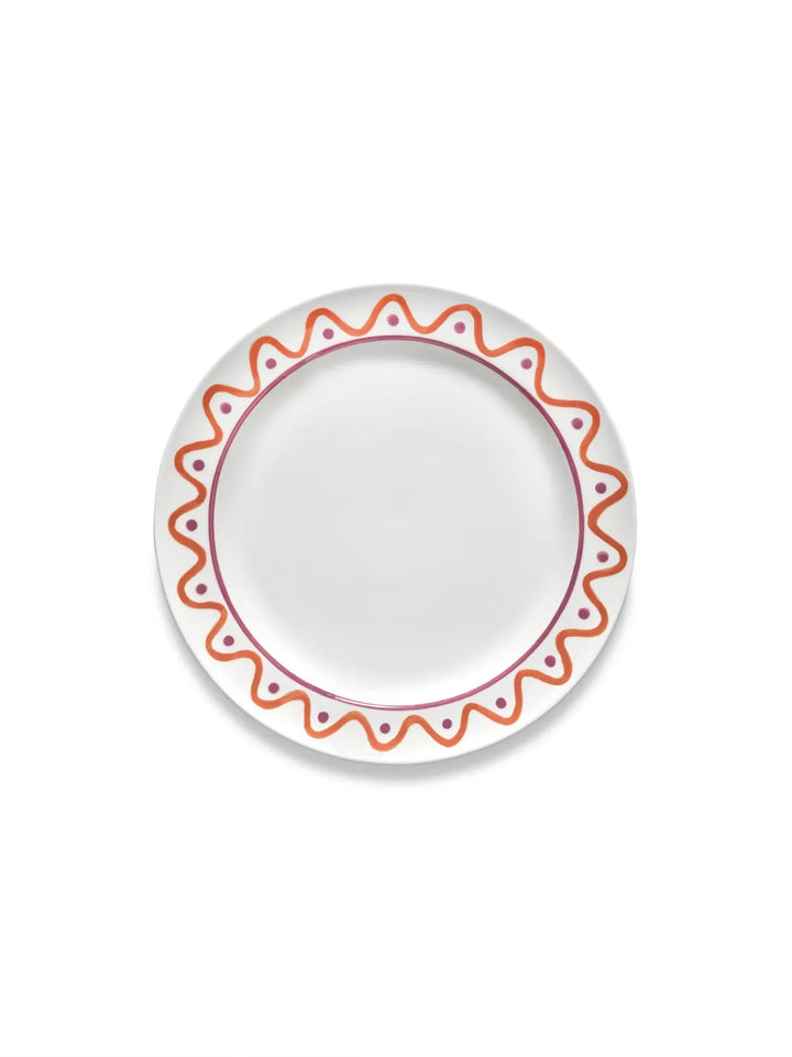 Serax - Marie Michielssen - Dinerbord Paars Oranje Charly - Set van 2