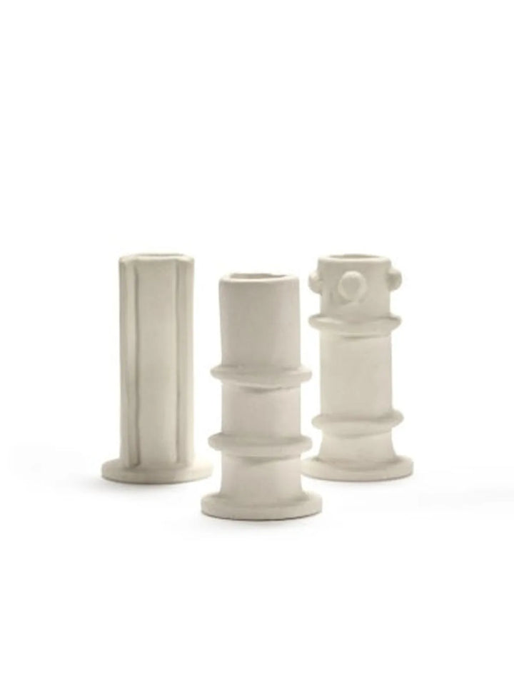 Serax - Marie Michielssen - Kaarsenhouder 03 Ass/3 Beige Molly - Set van 3