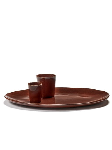 Serax - Marie Michielssen - OVALEN BORD VENETIAN RED LA MÈRE - Set van 2