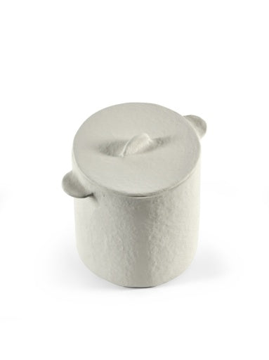 Serax - Marie Michielssen - POT + DEKSEL WIT EARTH