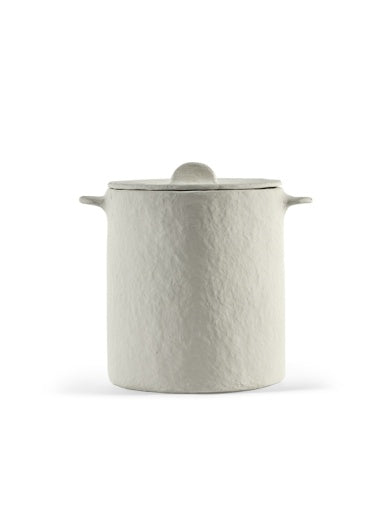 Serax - Marie Michielssen - POT + DEKSEL WIT EARTH