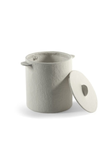Serax - Marie Michielssen - POT + DEKSEL WIT EARTH