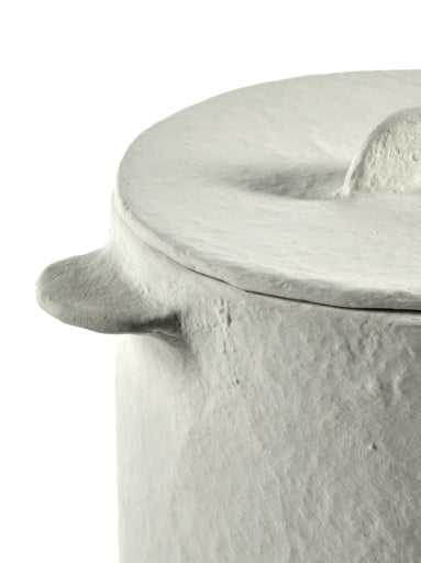 Serax - Marie Michielssen - POT + DEKSEL WIT EARTH