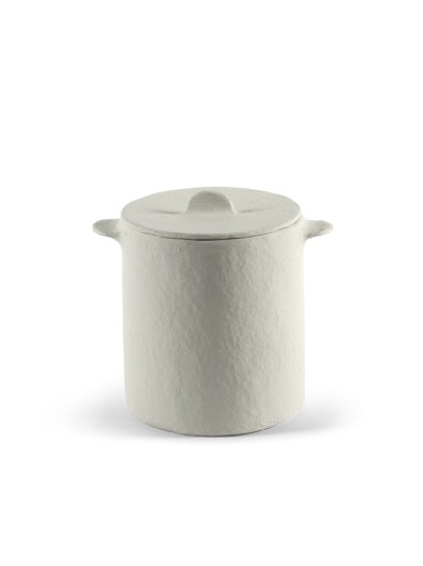 Serax - Marie Michielssen - POT + DEKSEL WIT EARTH