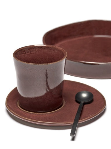Serax - Marie Michielssen - SCHOTEL CAFÉ LUNGO VENETIAN RED LA MÈRE - Set van 2