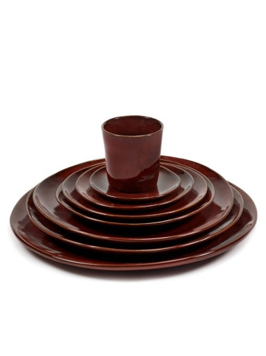 Serax - Marie Michielssen - SERVEERSCHAAL VENETIAN RED LA MÈRE - Set van 2