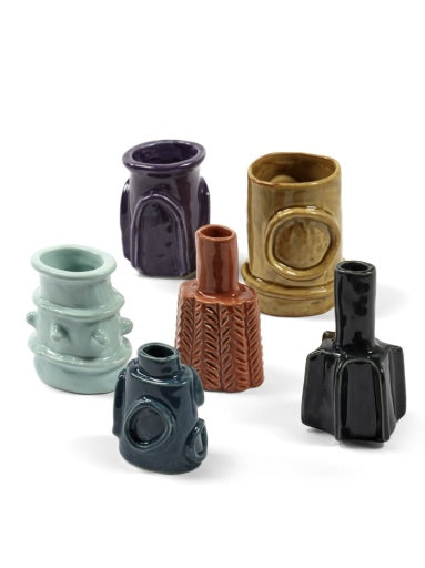 Serax - Marie Michielssen - VAAS ASS/6 GEGLAZUURD MOLLY - Set van 6