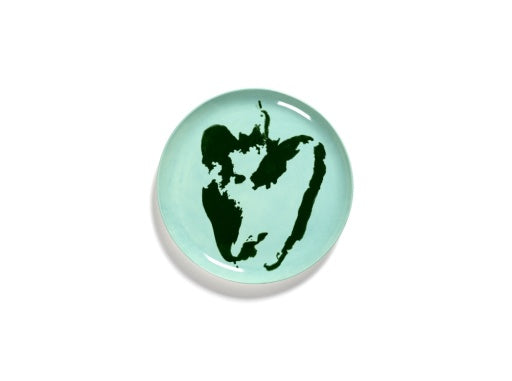 Serax - Ottolenghi - BORD L DONKERBLAUW DOTS WIT FEAST - Set van 2
