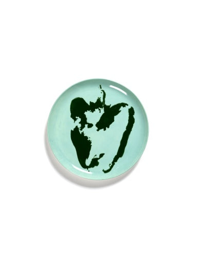 Serax - Ottolenghi - BORD L DONKERBLAUW DOTS WIT FEAST - Set van 2