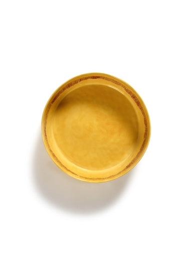 Serax - Ottolenghi - SALADEKOM GEEL STRIPES ROOD FEAST