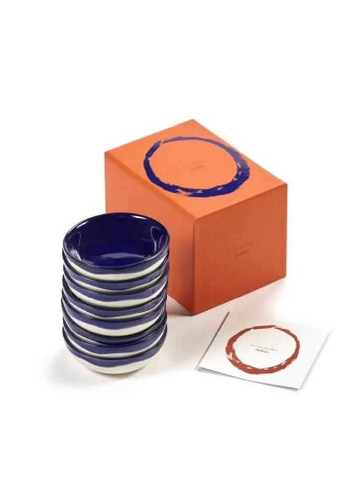 Serax - Ottolenghi - Serveerschalen Schoteltje XS Donkerblauw Feast - Set van 8