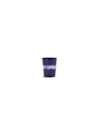 Serax - Ottolenghi - THEEKOP DONKERBLAUW WIT FEAST - Set van 4