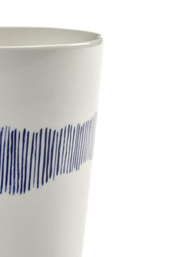 Serax - Ottolenghi - THEEKOP WIT STRIPES BLAUW FEAST - Set van 4