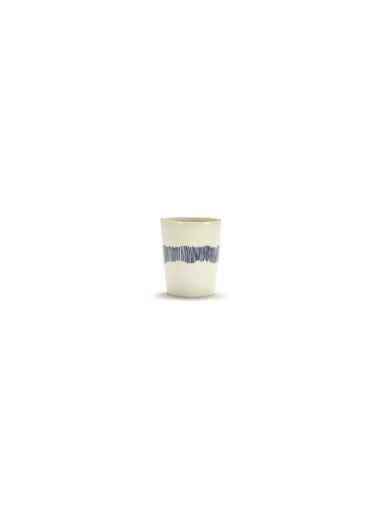 Serax - Ottolenghi - THEEKOP WIT STRIPES BLAUW FEAST - Set van 4